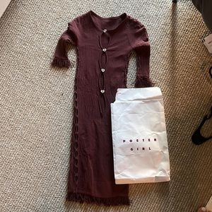 Brown poster girl dress